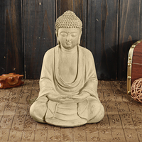 Goodeco méditant Statues assis Figurine pour la décoration de la maison Buda Sculpture Poly résine ornements