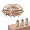 Goupilles de cheville en bois cannelées droites 3/8 ou 1/2 ou 1/4 pouce pour connecteur en bois de trou de goujon pour l