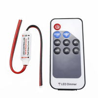 Gradateur sans fil de contrôleur de DC5-24V LED RF 9 clés à télécommande sans fil pour la lumière de bande de couleur si