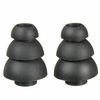 Grand 2 pièces trois couches Silicone intra-auriculaires couvre capuchon remplacement écouteurs bourgeon conseils écoute