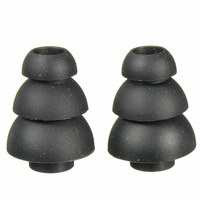 Grand 2 pièces trois couches Silicone intra-auriculaires couvre capuchon remplacement écouteurs bourgeon conseils écoute