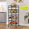Grand 2/3/4/5 Niveau Cuisine Fruits Légumes Titulaire De Stockage Trolley Panier Rack