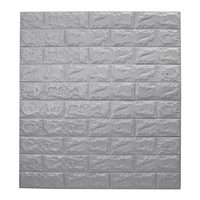 Grand autocollant de mur imperméable de brique de tuile 3D panneau de mousse auto-adhésif 70 * 77cm House Decor
