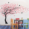 Grand mur arbre bébé pépinière fleur autocollant mural fleur de cerisier autocollant enfants vinyle Art Decal