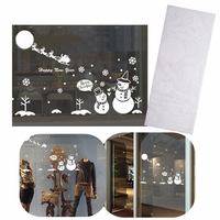 Grand Noël Bonhomme De Neige Flocon De Neige Santa Sticker Vinyle Fenêtre Autocollant Enfants Art Décoration