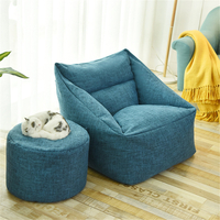 Grand sac de haricots housses de chaise paresseux canapé intérieur siège fauteuil lavable confortable jeu chaise longue