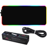 Grand tapis de souris RVB LED Tapis de souris de jeu Tapis de souris Gamer LED Lumière illuminée USB filaire Colorful So