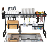 Grand Évier Plat Séchage Rack Support Égouttoir En Acier Inoxydable Cuisine Couverts De Stockage Étagère