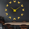 Grand 3D bricolage horloge murale Home Decor miroir autocollant Art Horloge
