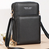 Grande capacité avec écran tactile fenêtre transparente multi-poches portefeuille sac à main sac à bandoulière de stocka