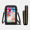 Grande capacité multifonctionnelle avec Longueur sac de téléphone à écran tactile réglable en cuir PU