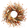 Grande couronne de porte de guirlande florale ronde artificielle automne automne guirlande maison pour ornements suspend