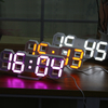 Grande horloge murale squelette LED numérique moderne affichage 24/12 heures 3D Gife