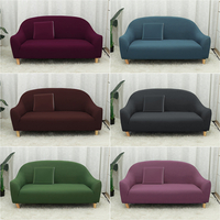 Grande housse de canapé housse de canapé trois places en polyester élastique lavable en machine pour la décoration de bu