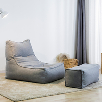 Grande housse de pouf et housse intérieure pour adultes enfants multicolore paresseux canapé chaise de lit de jeu