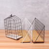 Grande étagère murale en métal et bois,  support de rangement pour cage à oiseaux,  décoration de couloir