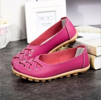 Grande taille Colorful Mocassins plats creux à bout rond