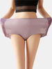 Grande taille coton dentelle patchwork taille haute lisse confortable culotte respirante