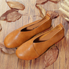 Grande Taille Couleur Unie Slip On Vintage Occasionnels Chaussures Plates Loafers
