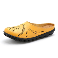 Grande Taille Sandales de Loisir Plates Souples Creuses de Couleur Unie