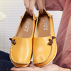 Grande Taille Soft Mocassins Plats Multi-Way En Cuir Pour Femme