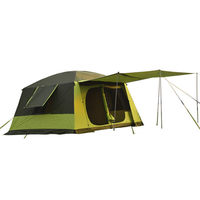 Grande tente familiale 8 personnes capacité imperméable coupe-vent Anti-UV auvent solaire Camping en plein air voyage ra