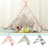 Grande tente tipi enfants coton toile jouer maison garçon filles Wigwam