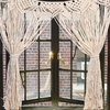 Grande tenture murale en macramé porte-fenêtre rideau mariage toile de fond tapisserie cadeau