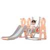Grand ensemble de toboggans pliants pour tout-petits 3-en-1 avec escalier de montée et cerceau de basket-ball Aire de je