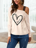 Graphic One Blouse décontractée à manches longues et épaules