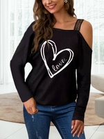 Graphic Print One T-shirts à manches longues pour les femmes