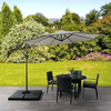 GREATT 3 m en plein air parapluie auvent tissu de remplacement jardin parasol toit pour 8 bras pare-soleil