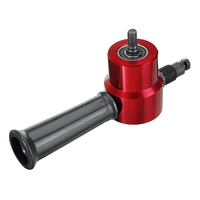 Grignoteuse de coupe de tôle à double tête Coupe-scie à métaux Fixation de forage réglable à 360 degrés avec clé