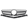 Gril avant brillant noir / ruban pour Mercedes Classe C C63 AMG W204 Berline 2008-2011