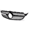 Gril avant en diamant noir pour Mercedes-Benz W205 Classe C200 C250 C300 15-18