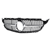 Gril de calandre en forme de diamant à lavant avec caméra pour Benz W205 Classe C C250 C300 C400 C43 AMG 2019+