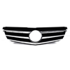 Gril de calandre supérieur avant de voiture noire pour Mercedes Classe C W204 C180 C200 C300 C350 2008-2014