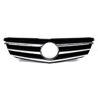 Gril de calandre supérieur avant de voiture noire pour Mercedes Classe C W204 C180 C200 C300 C350 2008-2014