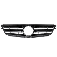 Gril de calandre supérieur noir brillant avant de voiture pour Mercedes Classe C W204 C180 C200 C300 C350 2008-2014