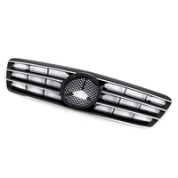 Gril de calandre supérieur noir brillant avant pour Mercedes Benz W203 C200 C230 C240 C320 2001- 2007 Classe C