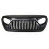 Gril supérieur de grille de pare-chocs avant noir mat ABS pour JEEP Wrangler JL 2018 2019