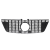 Grille de calandre avant de style GTR en argent chromé pour Mercedes-Benz Classe ML W164 ML320 ML350 ML550 2009-2011