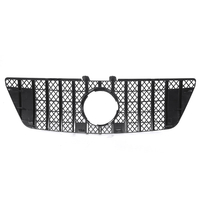 Grille de calandre avant de style GTR en argent chromé pour Mercedes-Benz Classe ML W164 ML320 ML350 ML550 2009-2011