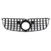 Grille de calandre avant de style noir brillant pour Mercedes-Benz Classe GLS X166 GLS450 2016-2019