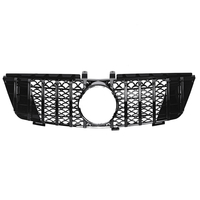 Grille de calandre avant de style noir brillant pour Mercedes-Benz Classe ML W164 ML320 ML350 ML550 2005-2008