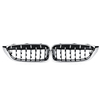 Grille de calandre avant en diamant 2 pièces Chrome pour BMW M4 F32 F33 F82 F83 2013-2017