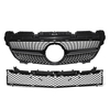 Grille de calandre avant style diamant noir brillant pour Mercedes-Benz SLK classe R172 200 250 350 2012-2016