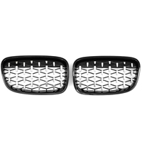Grille de calandre de style diamant de rein avant pour BMW série 1 F20 F21 2010-2014