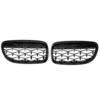 Grille de calandre de style météore diamant de rein avant maille noire pour BMW E90 51137201969 51137201970