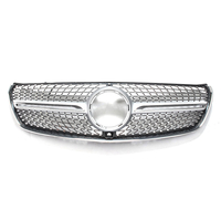 Grille de calandre en diamant argenté pour Mercedes-Benz W447 V200 V220 V250 V260 2015-2018 avec appareil photo
